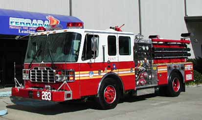 Firetruck with Impact Resistant Glass