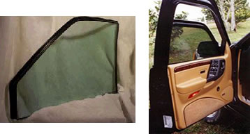 bulletproof vehicle glass drivers door